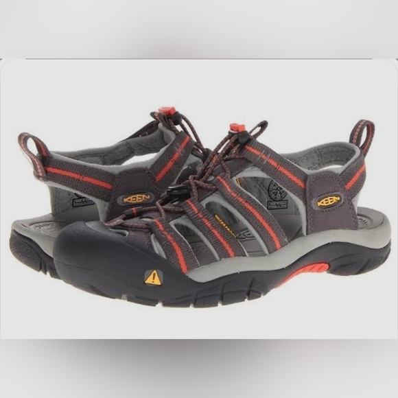 Keen Shoes - Keen Womans Newport H2 Sandals Grey/ Coral Size 8.5